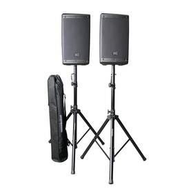 Gator Frameworks 716408567853 Rok-it Series Set Of Lightweight Aluminum Tripod Speaker Stand With Carry Bag
