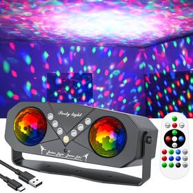 Wtjgd001 Godenba Party Disco Ball Light With Remote Sound Activated Rotating Ocean Projector