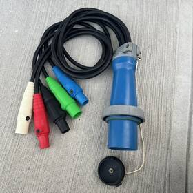 5100p9w Hubbell 100 Amp Pin And Sleeve Cam Lock Feeder Cable Adapter 5 Ft Mmfff