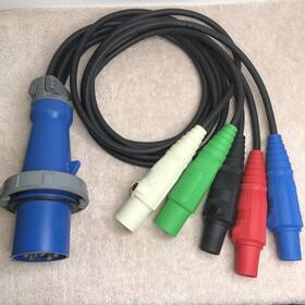560p9w Hubbell 60 Amp Pin And Sleeve 120/208 Vac Camlock Feeder Adapter Cable