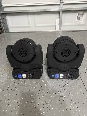Hyudj 791535577524 Led Beam Wash Moving Head Light 12x12 Rgbw 4in1 Color 9/16 Dmx Channels
