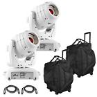 Intim355w2pk Chauvet Dj 2 Intimidator Spot 355 Irc In White With Carry Cases And Dmx Cables 603786632559