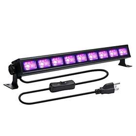 Jinjuer 796096293333 Led Black Light 36w 9led Uv Bar Glows In The Dark Party Supplie