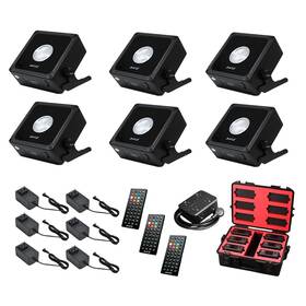 Jz1043 Jmaz Lighting Mad Par Puck 6pk Led Powered Outdoor Uplight Kit