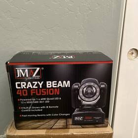 Lixuve-123 Jmaz Crazy Beam 40 Fusion Led Moving Head Light 40-watt Quad Rgbw With L