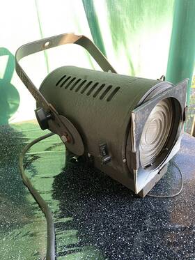 3606 Kleigl Kliegl Brothers Mcm Stage Light Cat. #3606 Shop 22 Has Bulb Works