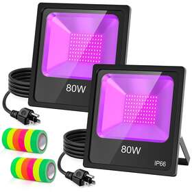 Ng-uv-80w2-410nm-bus-2pcs Kukuppo Ng-uv-80w2-410nm-bus-2pcs#ny45 2x 80w Uv Black Light Christmas Halloween Party Stage Disco Lighting Bulb