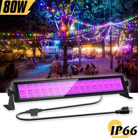 Ng-uv-ww04-80w Kukuppo Ng-uv-ww04-80w--400nm-bus Led Uv Black Light Bar 80w Halloween Xmas Decor Party Stage Growing Lamp
