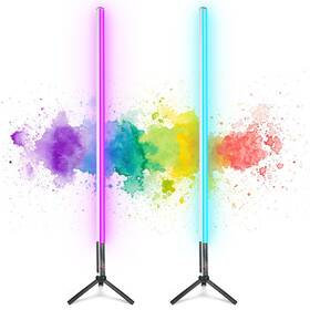 Mood103-2 Leshiou 2 Pack 4ft Portable Battery Powered Tube Light 120cm Handheld Led Lights
