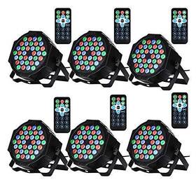 Lunsy 953053998692 Dj Lights 36 Led Par Stage With Sound Activated Remote C