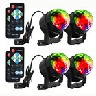 Lxc-201806013-4pcsdiscoball Unbranded Sound Activated Dj Lights With Remote Control Party Strobe