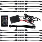 Lyllahaml203t7 Pcs Sound Active Remote Accent Neon Glow Flexible Strip Light