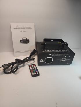 L001-a082-uk Madhornets Rgb Laser Beam Projector Light Dmx Scan Disco Party Show Stage Lighting Us