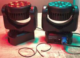 90231600 Martin Lot Of 2 Mac 101 Wash Moving Head Light - Need New Panning Belts