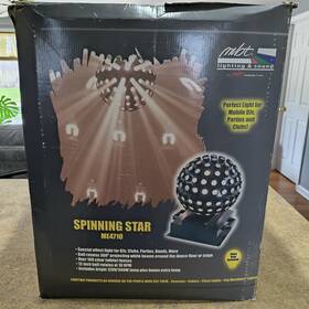 Me4710 Mbt 717070016441 Lighting Spinning Star White Dj/stage/club Effect Light - Pre Owned