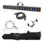 Meg181 Adj-package-371 American Dj Mega Beam Bar Linear Chase Stage Wash Light Travel Bag Cables Clamp 819730010490