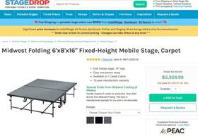 Mfp-msw16 Midwest Folding 6x8x16 Stage - Slightly Used