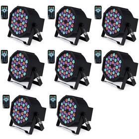 9h-u7dk-3lka Missyee 36 Rgb Led Dj Stage Uplight -dmx Control Sound Activated With Remote