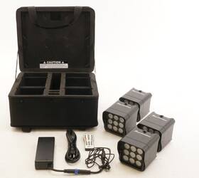 Other 196271604556 Chauvet Dj Freedom Par Q9 X4 Battery-powered Wireless Rgba Led Kit 4-pack