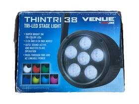 Thintri38 Proline 656238033893 Venue Thintri 38 Tri-led Stage Light Black Un-tested Fpor
