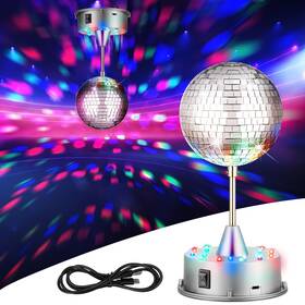 Tou-retisee-1869 Retisee Valentines Disco Ball Light 5 Inch Mirror Motor Hanging Rotating 90s P