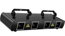 Zq-b370b Rgby Four Tunnels Laser Show System Dj Party Lights Black