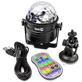 Rockjam 025087003572 Rechargeable Wireless Party Lights 6watt Led Sound Activated Disco Ba