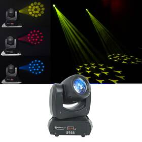 Rockville 613816405992 Rock Beam Dc Dj Club Stage Pro Moving Head Light 8 Gobos 18 Face Prism