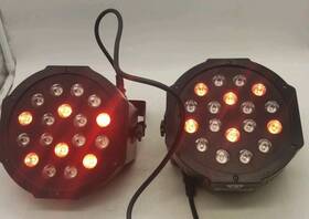 Rockville 613817012236 Lot Of 2 Battery Par 50 Rechargeable Led Dmx Dj Wash Up-light Remote