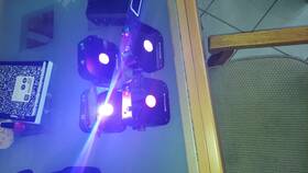 Rockville 613817121884 Mini Rf1 V1 Rgbwa Uv Dmx Dj/party Led Wash Lights 4-ch Rf Remote