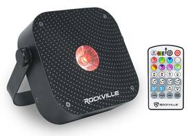 Rockville 613826654793 Mini Rf1 V3 Black Bright Dj/party Led Par Wash Up Light Rf Remote App