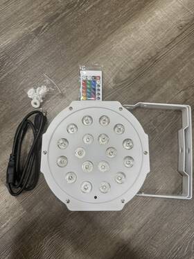 Rockville 819216025208 Battery Par 50 White Rechargeable Led Dmx Dj Club Wash Up-light Remote