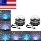 Shf7200434045998xv Unbranded Generic 2x Mini Led Rgb Crystal Magic Ball Effect Light Dmx Disco Stage Lighting Us M7j4 773202444459