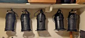 Stage Light 675650123296 1k Parcan Par56 Black Aluminum Edison Plug Gel Frame Baby Pin Receiver 5 Unit