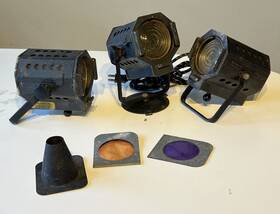 C1692-439 Times Square Stage Lighting 3 Vintage Co. Light Lamp Fixtures Broadway C-3 Nyc