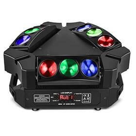 U King 675234065189 Spider Moving Head Lights Dj 9 Leds Heads X 10w Rgb Stage Ligh