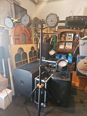 Bt-es80 U King Baretone Speaker Stage With 4 Lights Combo Set Up