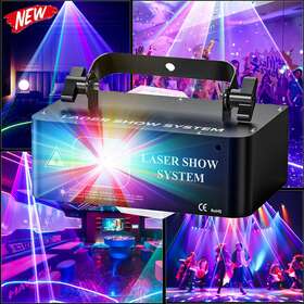 L001-a018-us U King Rgb Beam Scanner Dj Disco Lights Led Laser Projector Dmx Stage Light Party Show
