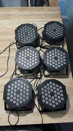 Zq-b262-yk U King Stage Lights Rgb 36led 12 Led Dmx Black