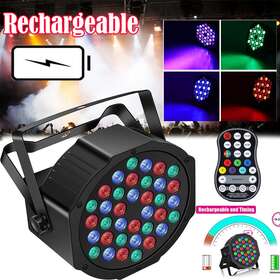 Zq01104 U King 108w Rechargeable Par Lights Rgb Wireless 36 Led Dj Uplights Remote