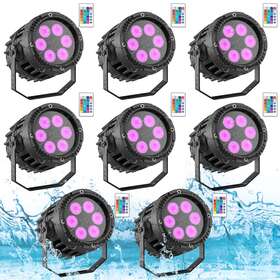 Zq01519 U King 6led Uplights Rgb Stage Lighting Disco Dj Par Light Waterproof Ip65 Party Show