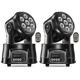 Zq02018 U King Moving Head Light Rgbw Stage Lighting Dj Lights 7 X 10w Led Beam Spotlight 9/