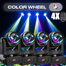Zq02061 Uking 10 Gobos 8 Colors Led Moving Head Light Dj Disco Ktv Bar Stage With Remote