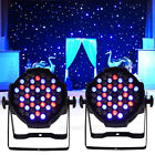 162w Unbranded 2set Dj Par 64 54x 3w Led Light Rgbw Dmx 8ch Stage Party Bar Wedding 765629228098