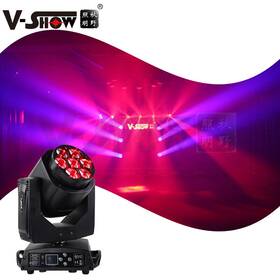 B0640z V-show Vshow 3pcs 7 15w 4in1 Rgbw Mini Bee-eyes Zoom Moving Head Light For Dj Disco