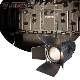 Fsp300 V-show Vshow 4pcs 300w Led Fresnel Spotlight With Electric Zoom Dmx For Theater Studio