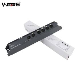 Dsp04 Vshow Shipping From Usa New Dmx Splitter Signal Amplifier 4 Port Split