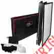 Xf-4x3048b X-static Prox Black Aluminum 4 Panel Dj Booth Led Facade Bag 019372405825