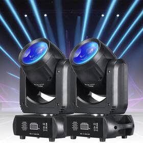 Mhl-150-2 Xfalights Moving Head Light 2 Pack 150w Led Beam Stage 8 Colors Gobos Dj Lights