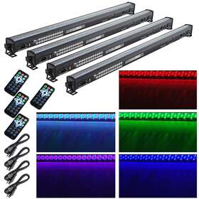 Yescom 28stl005-252x10.v1x4 4x Dmx Wall Wash Bar Light Club Dj 252led Rgb Wedding Effect Stage Lighting
